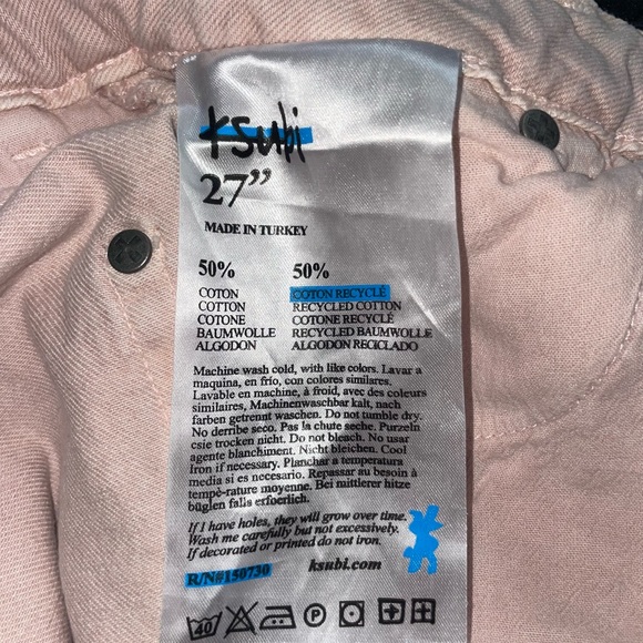 Light Pink Ksubi Jeans - Picture 3 of 5